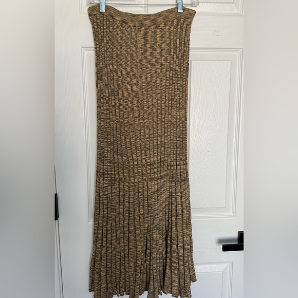 DISSH Sadie Olive Marle Knit Midi Skirt XXL - Picture 5 of 5